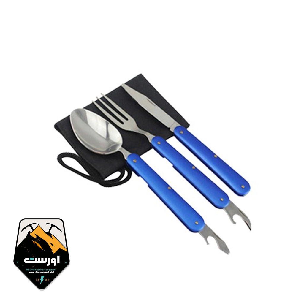 قاشق چنگال سه تکه سفری