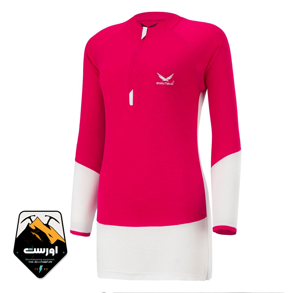 بلوز زنانه آستین بلند نیم زیپ اسنوهاک کد SN1031