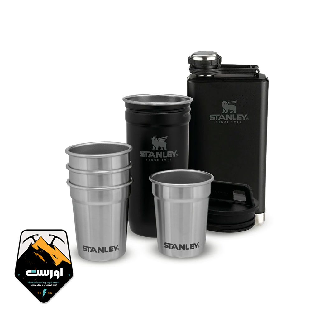 ست شات و کتابی استنلی shot glass + flask set